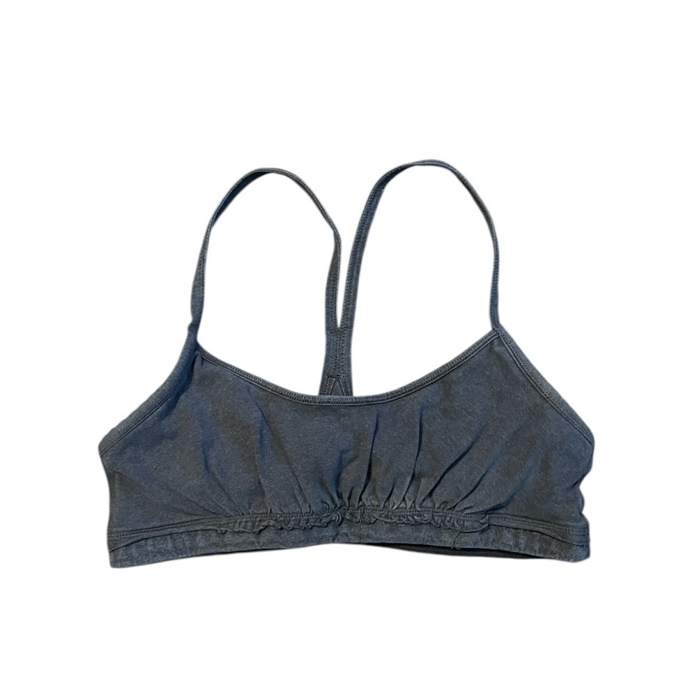 Lululemon Charcoal Razor Back Sports Bra Size 10